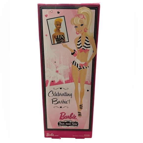 Mattel Barbie Then And Now 1959-2009 Bathing Suit Doll 50th Anniversary Edition - Picture 6 of 9